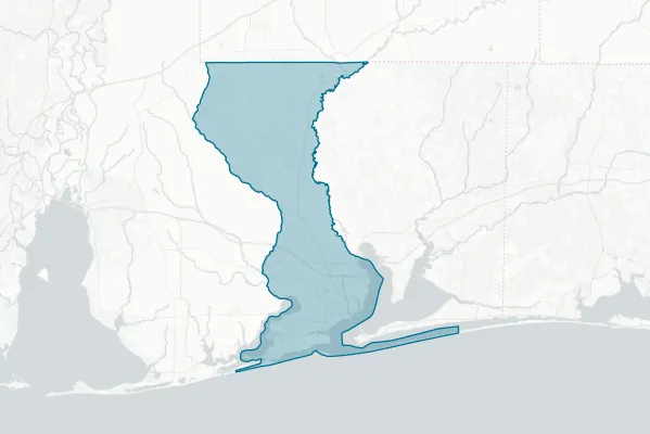 District School Board of Escambia County — detail map