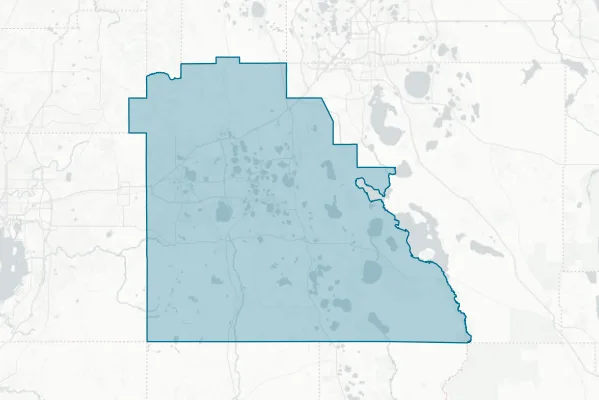 The School Board of Polk County Florida — detail map
