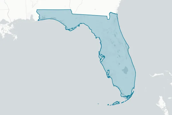 State of Florida — detail map