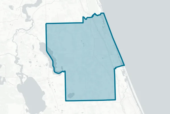 Flagler County — detail map