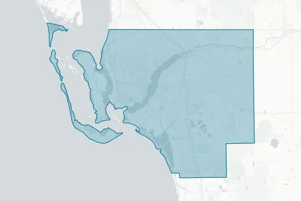 Lee County — detail map