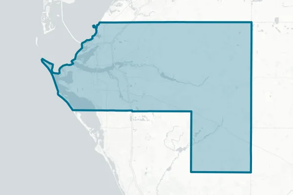 Manatee County — detail map