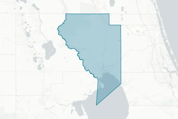 Okeechobee County — detail map