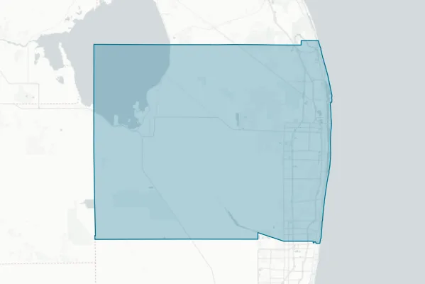 Palm Beach County District School Board — detail map