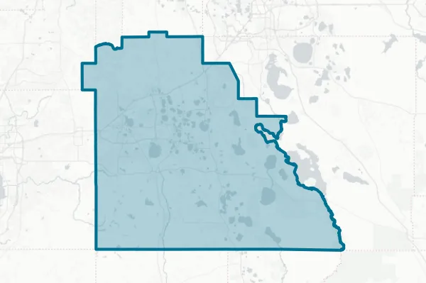 Polk County, Florida Board of County Commissioners — detail map