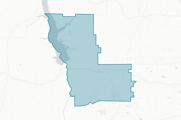 Clay County — detail map