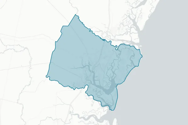 Glynn County — detail map