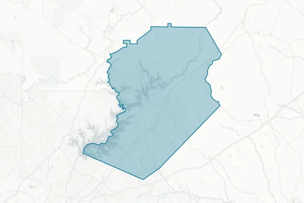 Hall County — detail map