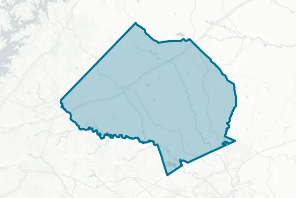 Jackson County Georgia — detail map