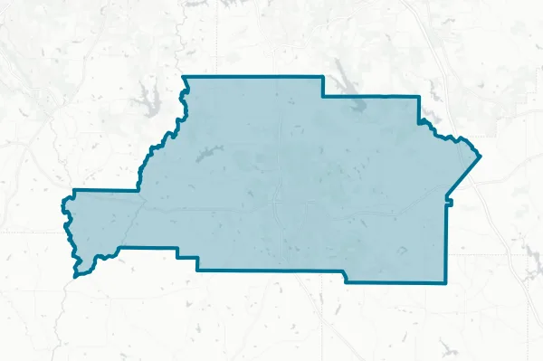 Spalding County — detail map
