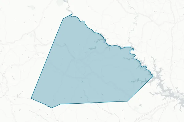 Stephens County Georgia — detail map