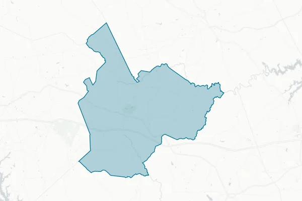 Taliaferro County — detail map