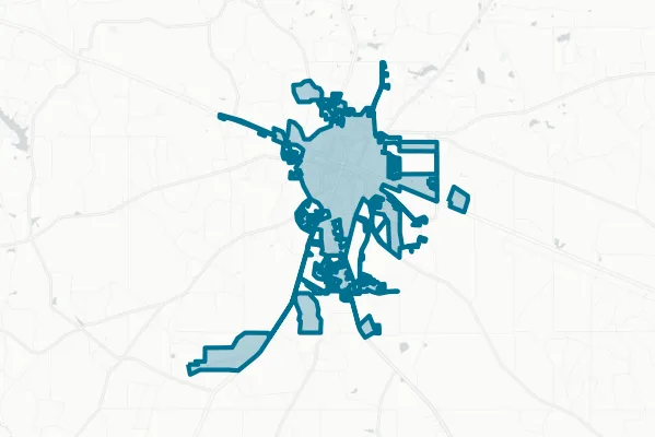 City of Baxley — detail map