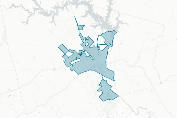 City of Milledgeville — detail map