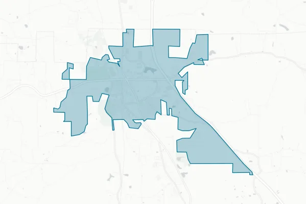City of Adairsville — detail map