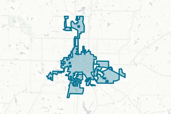 City of Fitzgerald — detail map