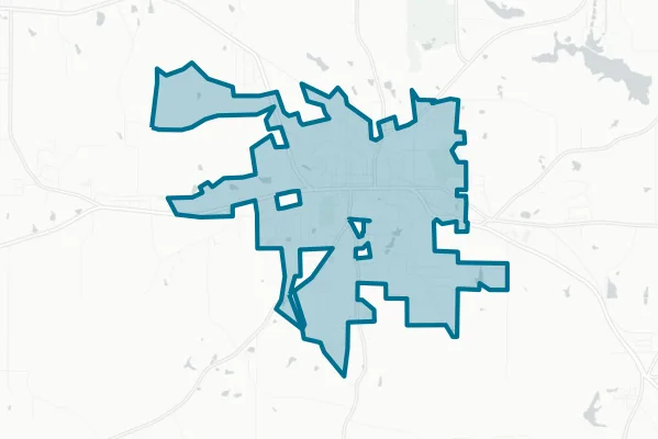 City of Jackson — detail map
