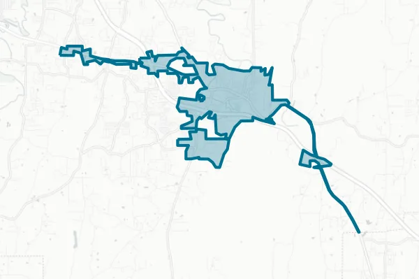 City of Ringgold — detail map