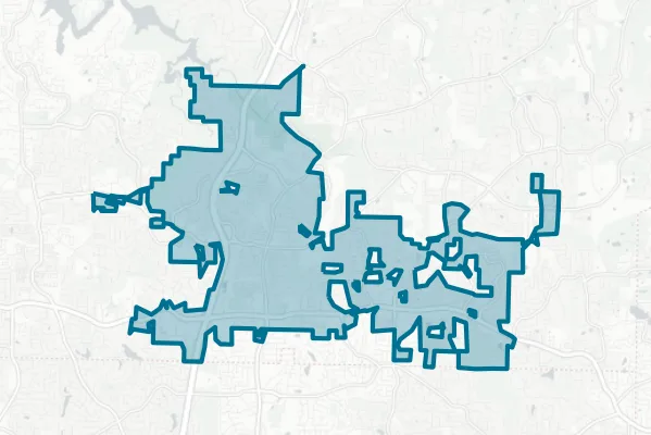 City of Woodstock — detail map