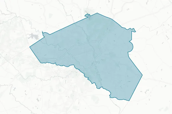 Athens-Clarke County — detail map