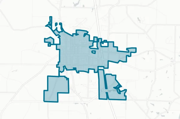 City of Cordele — detail map