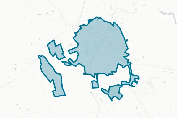 City of Elberton — detail map