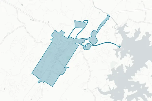 City of Blue Ridge — detail map