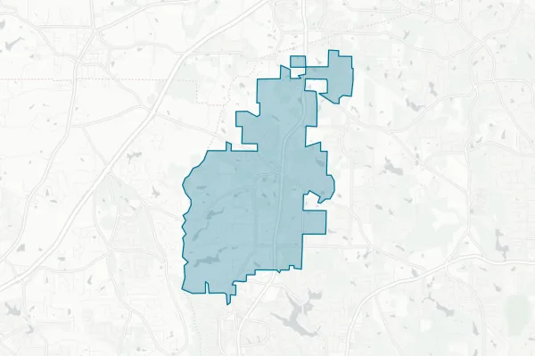 Town of Tyrone — detail map