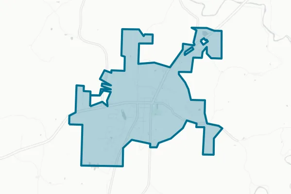 City of Cave Spring — detail map