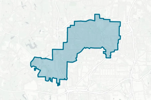 The City of East Point — detail map