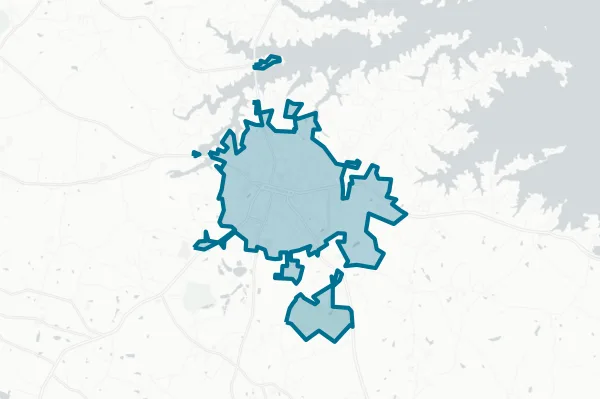 City of Hartwell — detail map