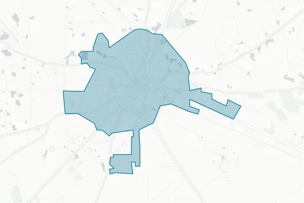 City of Hazlehurst — detail map