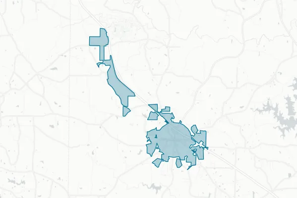 City of Forsyth — detail map