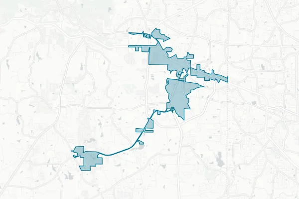 City of Hiram — detail map