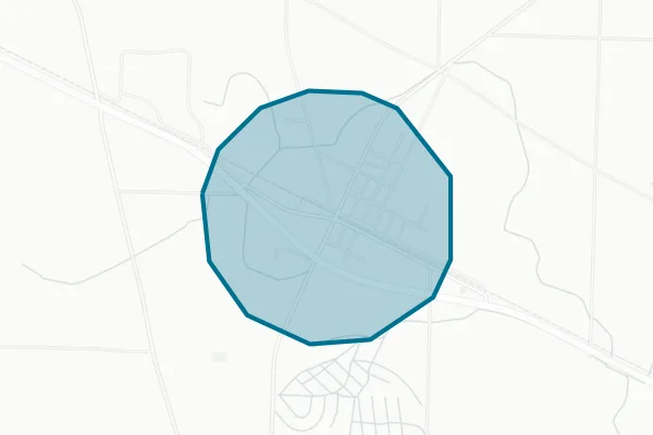 Town of Iron City — detail map