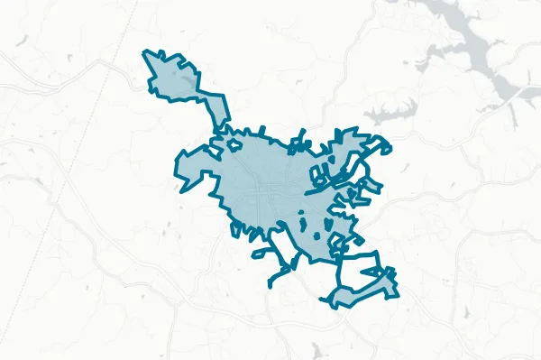 City of Toccoa — detail map