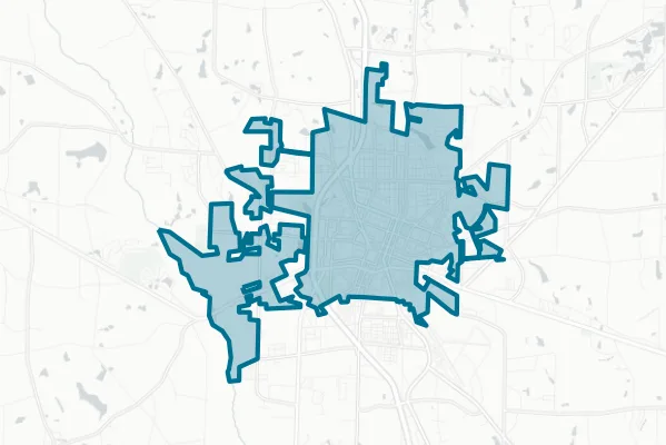City of Tifton — detail map
