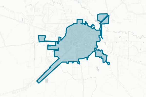 City of Waycross — detail map