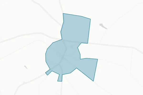 Town of Davisboro — detail map