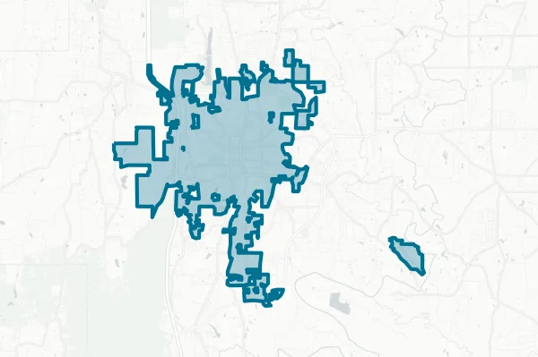 City of Dalton — detail map