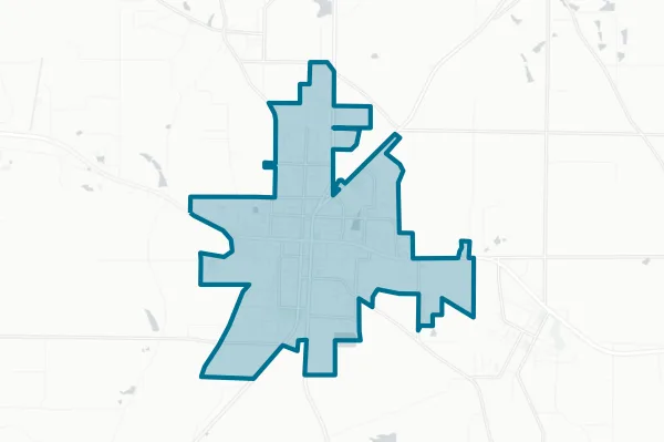 City of Sylvester — detail map