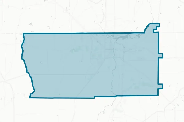 Dougherty County — detail map