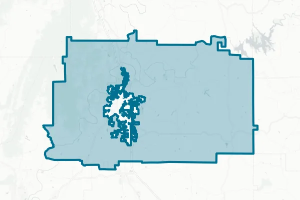 Gordon County — detail map