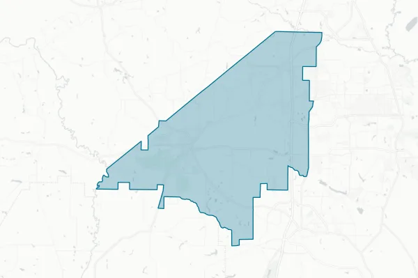 Peach County — detail map