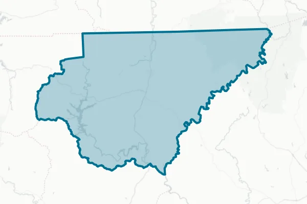 Rabun County — detail map