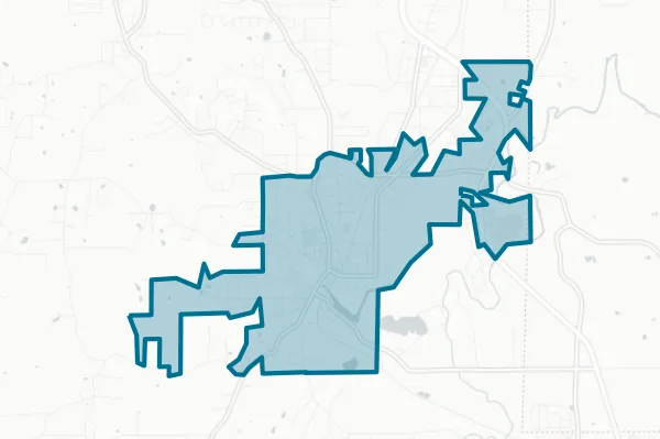 City of Chickamauga Board of Education — detail map