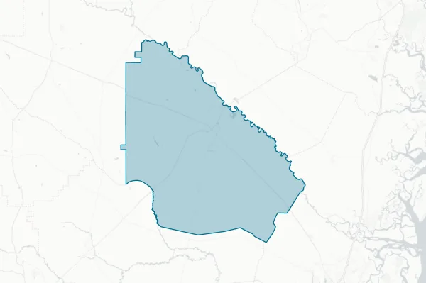Wayne County Board of Education — detail map