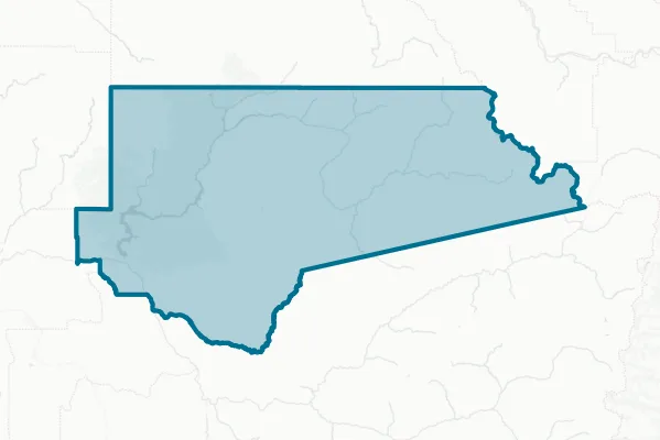 Clearwater County, State of Idaho — detail map