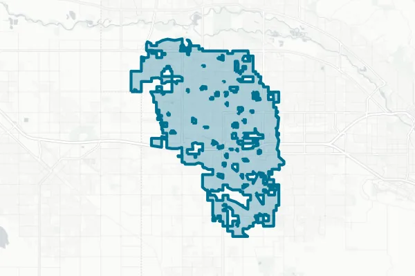 City of Meridian — detail map
