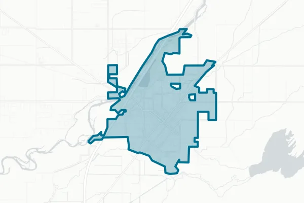 City of Blackfoot — detail map